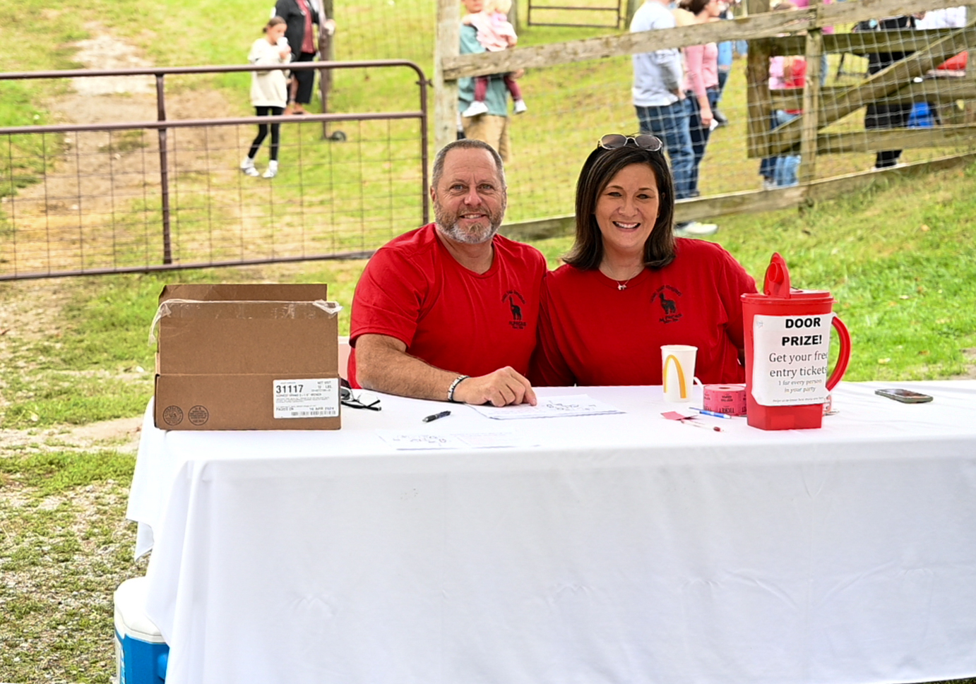 Door prizes at Count Your Blessings Farm